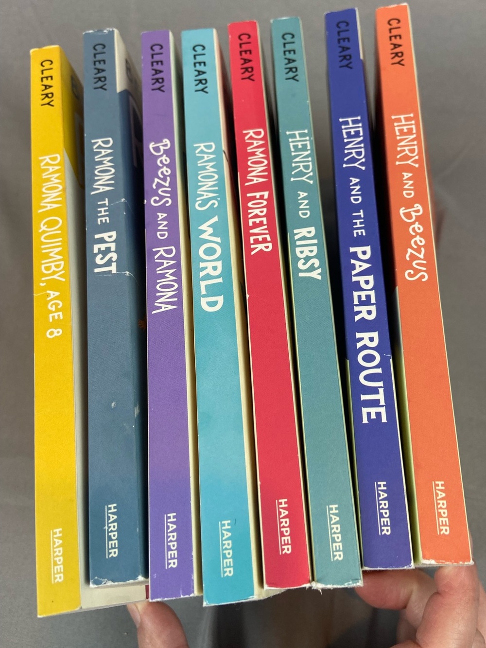 Beverly Cleary book lot of 8, 5 Ramona and 3 Henry see photos for titles